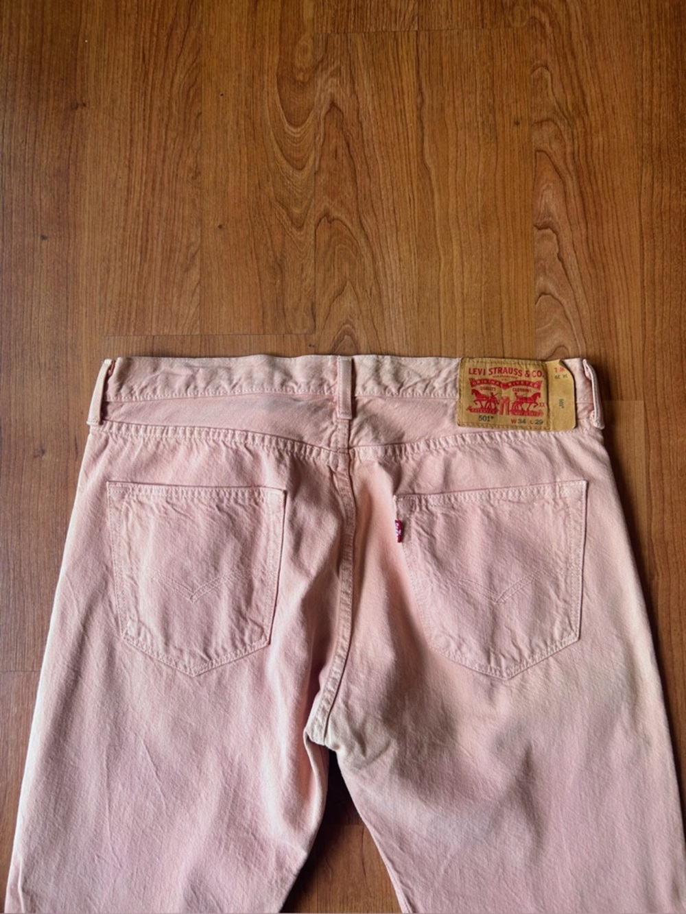 levis 501 button fly jeans mens 34x29 - Picture 5 of 6